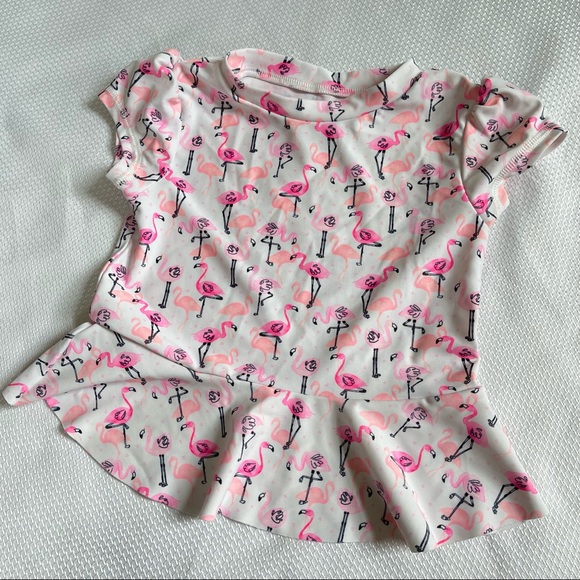 Flamingo Baby Girl Swimsuit Set 9-12m - Picture 9 of 9